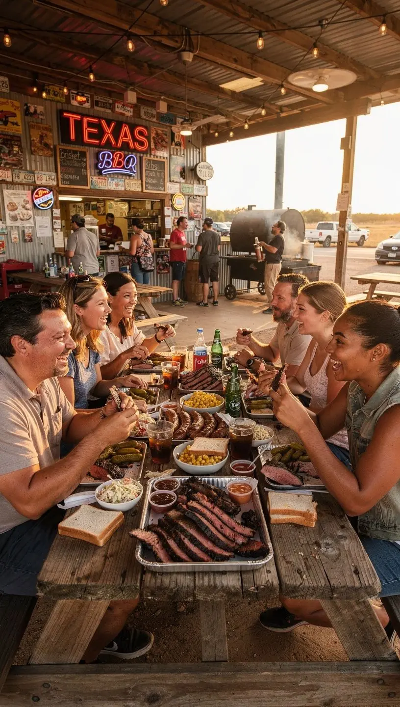 Дорога, ведущая через живописные горы с закатом на горизонте.